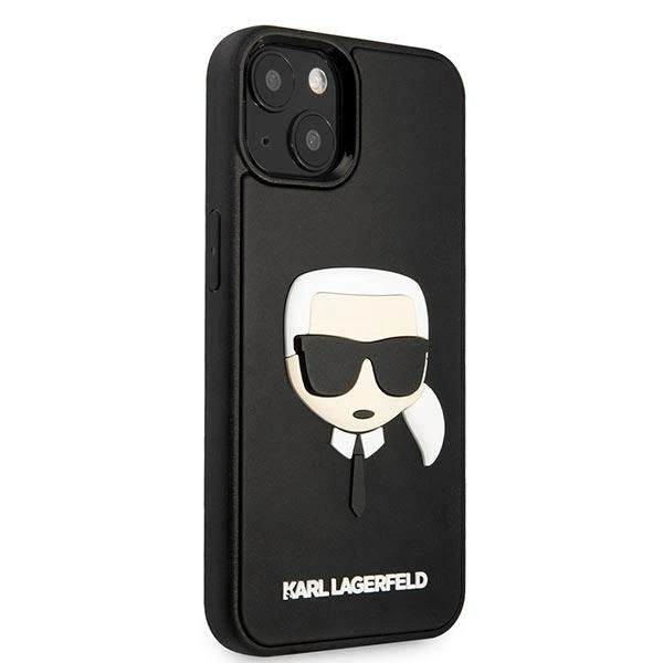 Karl Lagerfeld KLHCP14MKH3DBK iPhone 14 Plus 6.7 "black / black hardcase 3D Rubber Karl's Head_3