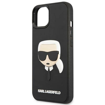 Karl Lagerfeld KLHCP14MKH3DBK iPhone 14 Plus 6.7 "black / black hardcase 3D Rubber Karl's Head_5