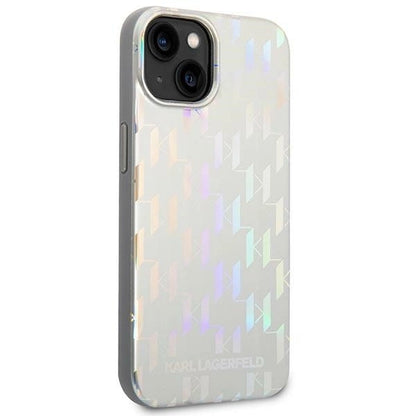 Karl Lagerfeld KLHCP14MLGMMSV3 iPhone 14 Plus 6.7 "hardcase silver / silver Monogram Iridescent_3