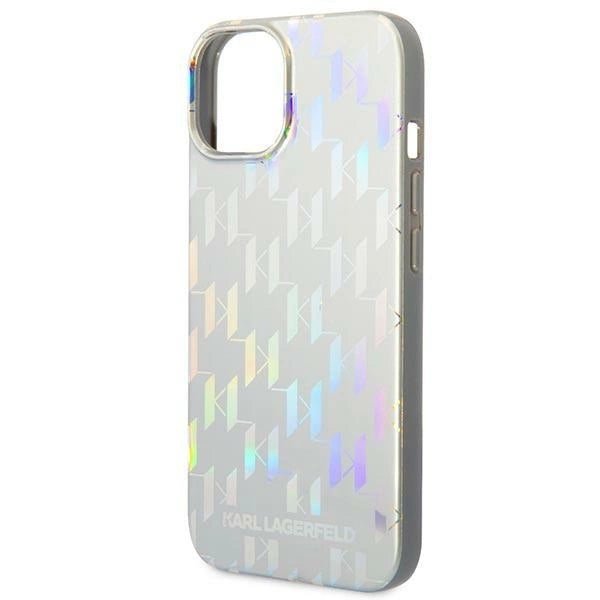 Karl Lagerfeld KLHCP14MLGMMSV3 iPhone 14 Plus 6.7 "hardcase silver / silver Monogram Iridescent_5