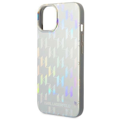 Karl Lagerfeld KLHCP14MLGMMSV3 iPhone 14 Plus 6.7 "hardcase silver / silver Monogram Iridescent_5