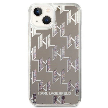 Karl Lagerfeld KLHCP14MLMNMS iPhone 14 Plus 6.7 "hardcase silver / silver Liquid Glitter Monogram_2