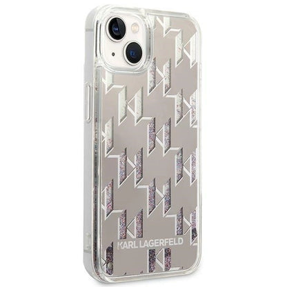 Karl Lagerfeld KLHCP14MLMNMS iPhone 14 Plus 6.7 "hardcase silver / silver Liquid Glitter Monogram_3