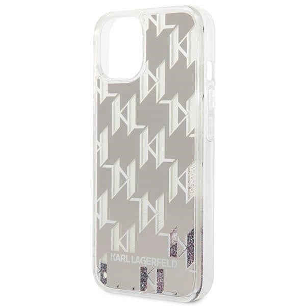 Karl Lagerfeld KLHCP14MLMNMS iPhone 14 Plus 6.7 "hardcase silver / silver Liquid Glitter Monogram_5