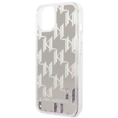 Karl Lagerfeld KLHCP14MLMNMS iPhone 14 Plus 6.7 "hardcase silver / silver Liquid Glitter Monogram_5
