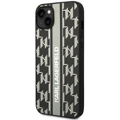 Karl Lagerfeld KLHCP14MPGKLSKG iPhone 14 Plus 6.7 "hardcase gray / gray Monogram Stripe_1