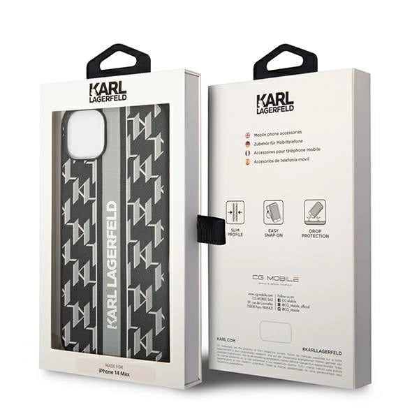 Karl Lagerfeld KLHCP14MPGKLSKG iPhone 14 Plus 6.7 "hardcase gray / gray Monogram Stripe_7