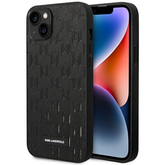 Karl Lagerfeld KLHCP14MSAKLHPK iPhone 14 Plus 6.7 "hardcase black / black Saffiano Mono Metal Logo_0