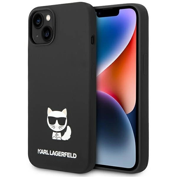 Karl Lagerfeld KLHCP14MSLCTBK iPhone 14 Plus 6.7 "hardcase black / black Silicone Choupette Body_0
