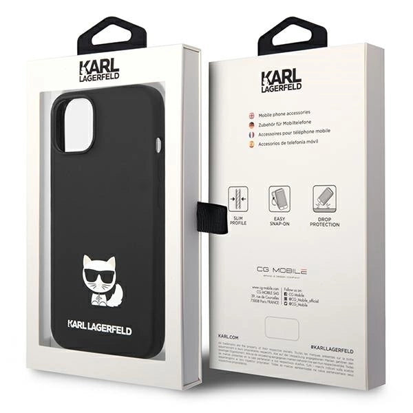 Karl Lagerfeld KLHCP14MSLCTBK iPhone 14 Plus 6.7 "hardcase black / black Silicone Choupette Body_7