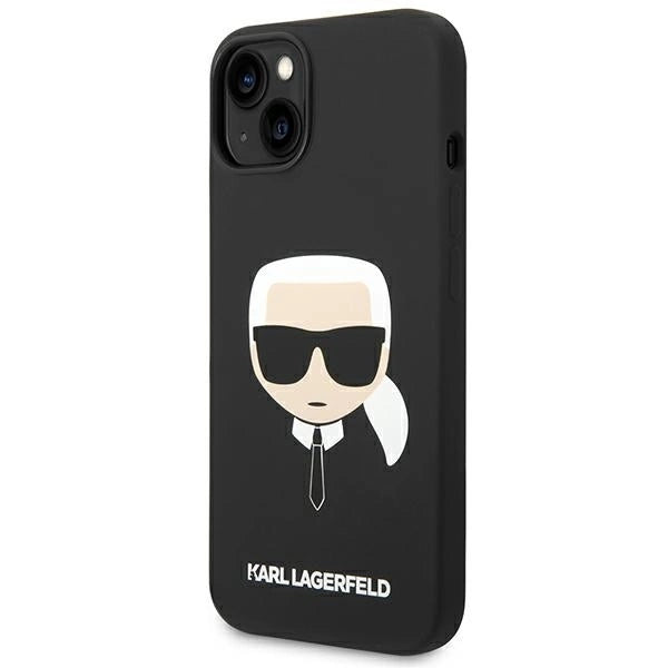Karl Lagerfeld KLHCP14MSLKHBK iPhone 14 Plus 6.7 "hardcase black / black Silicone Karl`s Head_1