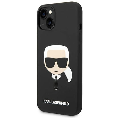 Karl Lagerfeld KLHCP14MSLKHBK iPhone 14 Plus 6.7 "hardcase black / black Silicone Karl`s Head_1