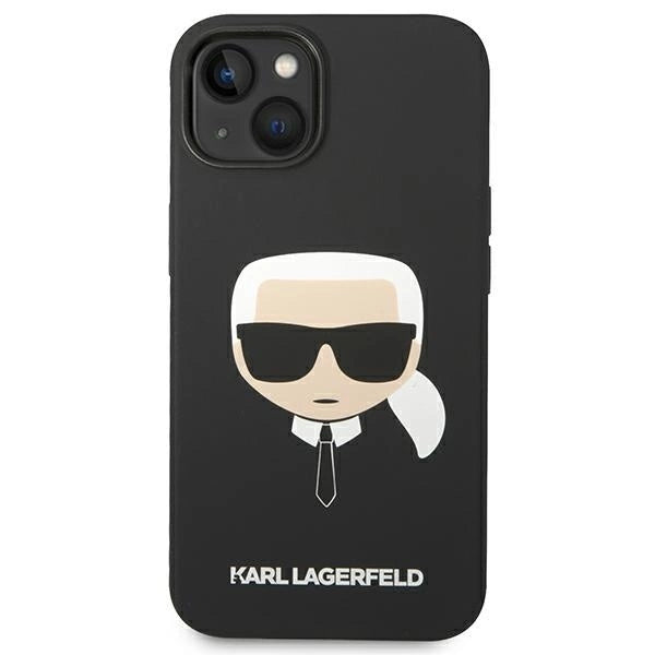 Karl Lagerfeld KLHCP14MSLKHBK iPhone 14 Plus 6.7 "hardcase black / black Silicone Karl`s Head_2