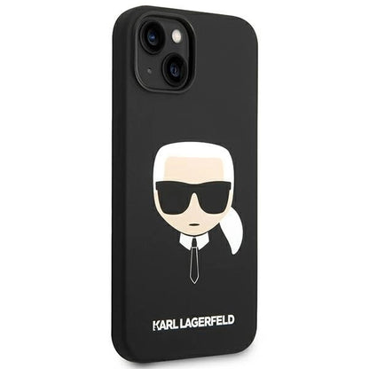 Karl Lagerfeld KLHCP14MSLKHBK iPhone 14 Plus 6.7 "hardcase black / black Silicone Karl`s Head_3