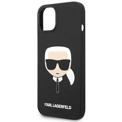 Karl Lagerfeld KLHCP14MSLKHBK iPhone 14 Plus 6.7 "hardcase black / black Silicone Karl`s Head_5