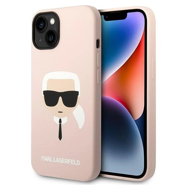 Karl Lagerfeld KLHCP14MSLKHLP iPhone 14 Plus 6.7 "hardcase pink / pink Silicone Karl's Head_0