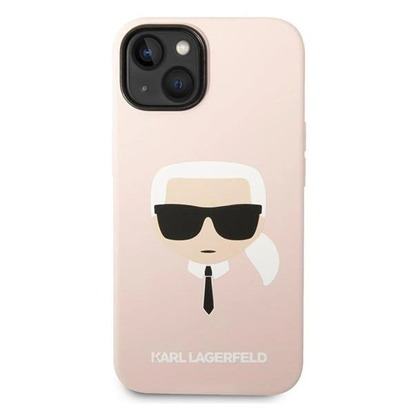 Karl Lagerfeld KLHCP14MSLKHLP iPhone 14 Plus 6.7 "hardcase pink / pink Silicone Karl's Head_2