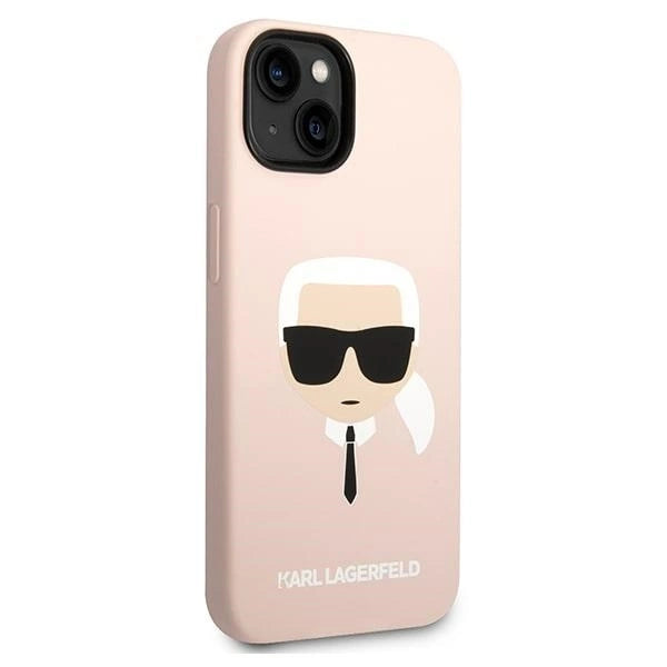 Karl Lagerfeld KLHCP14MSLKHLP iPhone 14 Plus 6.7 "hardcase pink / pink Silicone Karl's Head_3