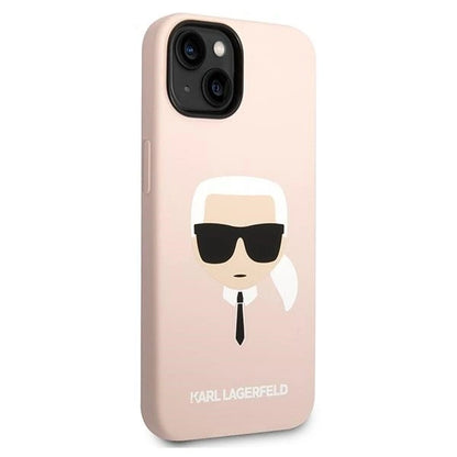 Karl Lagerfeld KLHCP14MSLKHLP iPhone 14 Plus 6.7 "hardcase pink / pink Silicone Karl's Head_3