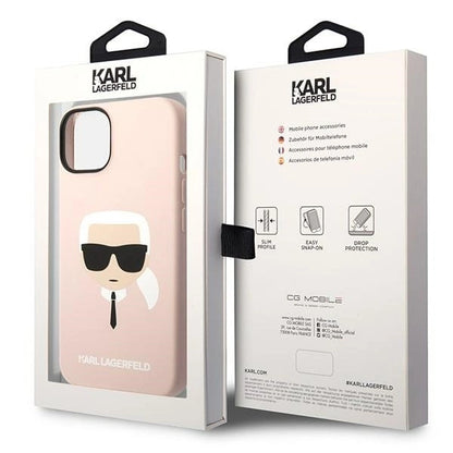 Karl Lagerfeld KLHCP14MSLKHLP iPhone 14 Plus 6.7 "hardcase pink / pink Silicone Karl's Head_7