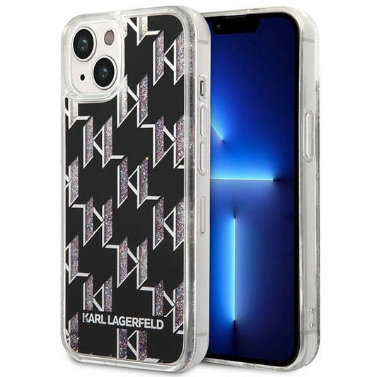 Karl Lagerfeld KLHCP14SLMNMK iPhone 14 6.1 &quot;hardcase black / black Liquid Glitter Monogram_0