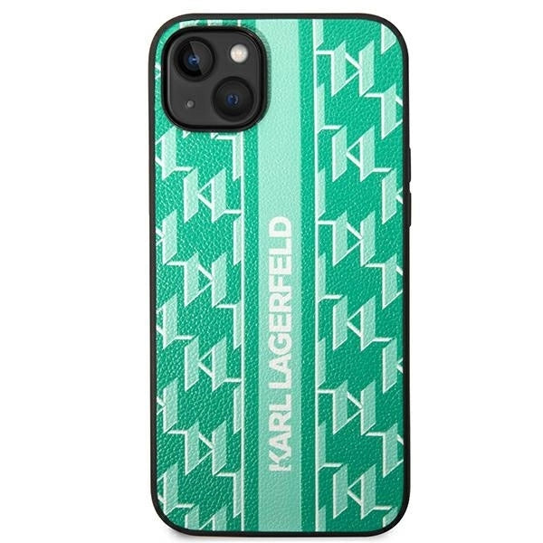 Karl Lagerfeld KLHCP14SPGKLSKN iPhone 14 6.1 "hardcase green / green Monogram Stripe_2