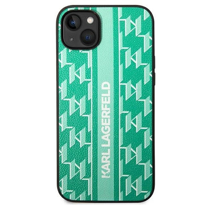 Karl Lagerfeld KLHCP14SPGKLSKN iPhone 14 6.1 "hardcase green / green Monogram Stripe_2