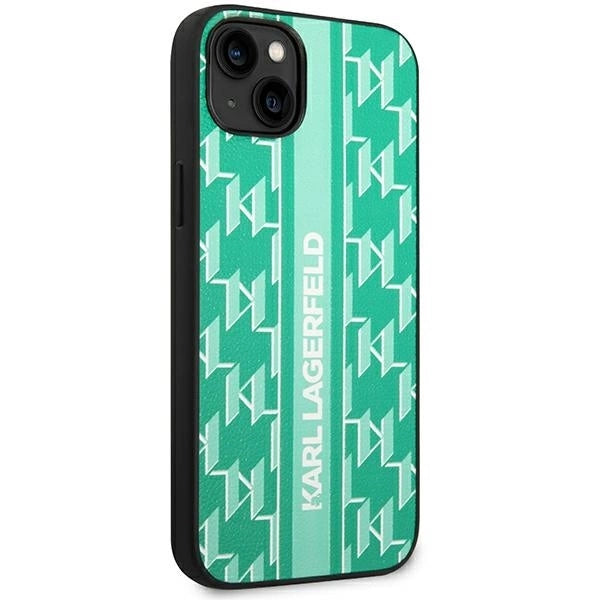 Karl Lagerfeld KLHCP14SPGKLSKN iPhone 14 6.1 "hardcase green / green Monogram Stripe_3