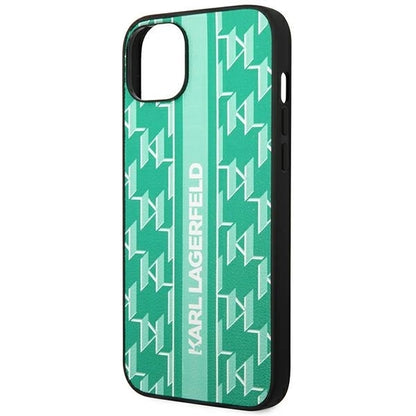 Karl Lagerfeld KLHCP14SPGKLSKN iPhone 14 6.1 "hardcase green / green Monogram Stripe_5
