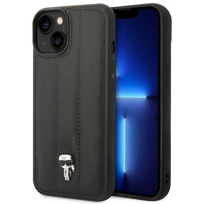 Karl Lagerfeld KLHCP14SPSQPK iPhone 14 6,1" hardcase czarny/black Puffy Ikonik Pin_0