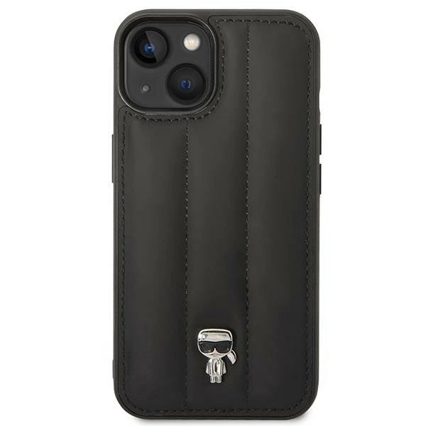 Karl Lagerfeld KLHCP14SPSQPK iPhone 14 6,1" hardcase czarny/black Puffy Ikonik Pin_2