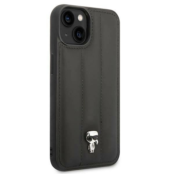 Karl Lagerfeld KLHCP14SPSQPK iPhone 14 6,1" hardcase czarny/black Puffy Ikonik Pin_3