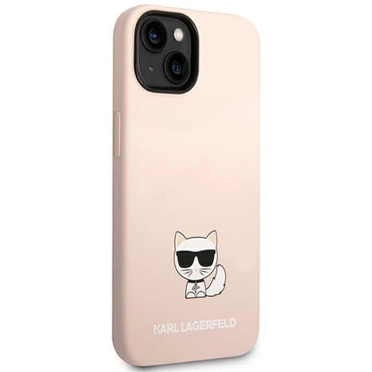 Karl Lagerfeld KLHCP14SSLCTPI iPhone 14 6.1 &quot;hardcase light pink / light pink Silicone Choupette Body_3