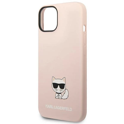 Karl Lagerfeld KLHCP14SSLCTPI iPhone 14 6.1 &quot;hardcase light pink / light pink Silicone Choupette Body_5