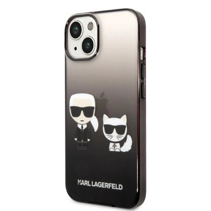 Karl Lagerfeld KLHCP14STGKCK iPhone 14 6,1 &quot;hardcase black / black Gradient Ikonik Karl &amp; Choupette_1