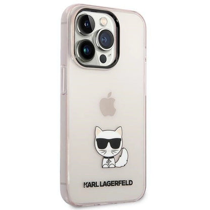 Karl Lagerfeld KLHCP14XCTTRI iPhone 14 Pro Max 6.7 "hardcase pink / pink Transparent Choupette Body_3
