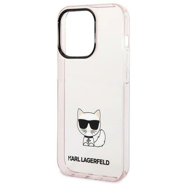 Karl Lagerfeld KLHCP14XCTTRI iPhone 14 Pro Max 6.7 "hardcase pink / pink Transparent Choupette Body_5