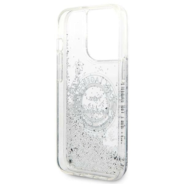Karl Lagerfeld KLHCP14XLCRSGRS iPhone 14 Pro Max 6.7 "silver / silver hardcase Liquid Glitter RSG_6