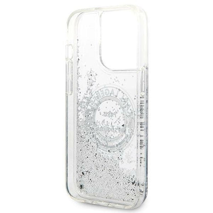 Karl Lagerfeld KLHCP14XLCRSGRS iPhone 14 Pro Max 6.7 "silver / silver hardcase Liquid Glitter RSG_6