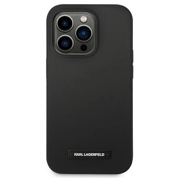 Karl Lagerfeld KLHMP14LSLMP1K iPhone 14 Pro 6,1" hardcase czarny/black Silicone Plaque Magsafe_2