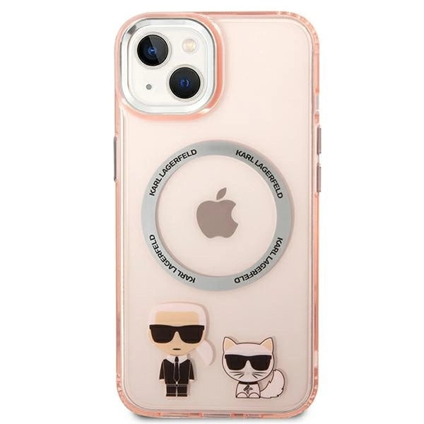 Karl Lagerfeld KLHMP14MHKCP iPhone 14 Plus 6.7 "hardcase pink / pink Karl &amp; Choupette Aluminum Magsafe_2