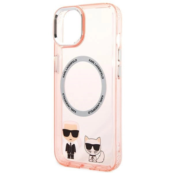 Karl Lagerfeld KLHMP14MHKCP iPhone 14 Plus 6.7 "hardcase pink / pink Karl &amp; Choupette Aluminum Magsafe_5