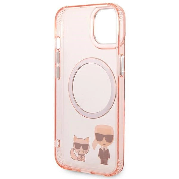 Karl Lagerfeld KLHMP14MHKCP iPhone 14 Plus 6.7 "hardcase pink / pink Karl &amp; Choupette Aluminum Magsafe_6