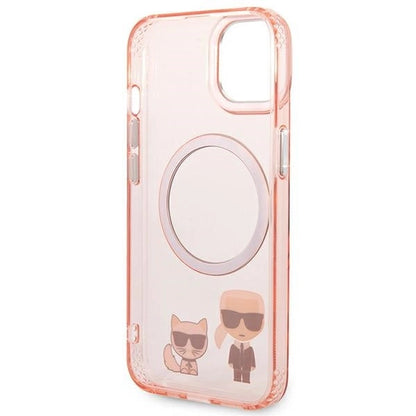Karl Lagerfeld KLHMP14MHKCP iPhone 14 Plus 6.7 "hardcase pink / pink Karl &amp; Choupette Aluminum Magsafe_6