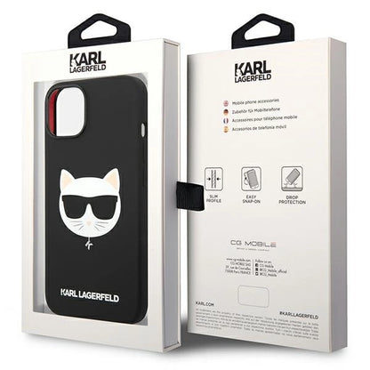 Karl Lagerfeld KLHMP14MSLCHBK iPhone 14 Plus 6.7 "hardcase black / black Silicone Choupette Head Magsafe_7