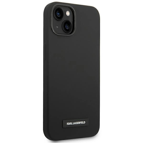 Karl Lagerfeld KLHMP14SSLMP1K iPhone 14 6,1" hardcase czarny/black Silicone Plaque Magsafe_3
