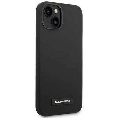 Karl Lagerfeld KLHMP14SSLMP1K iPhone 14 6,1" hardcase czarny/black Silicone Plaque Magsafe_3