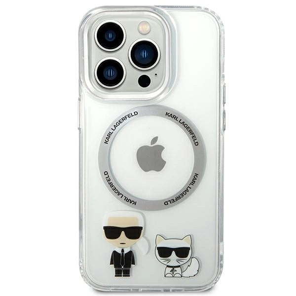 Karl Lagerfeld KLHMP14XHKCT iPhone 14 Pro Max 6.7 &quot;hardcase transparent / transparent Karl &amp; Choupette Aluminum Magsafe_2