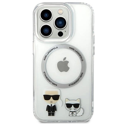 Karl Lagerfeld KLHMP14XHKCT iPhone 14 Pro Max 6.7 &quot;hardcase transparent / transparent Karl &amp; Choupette Aluminum Magsafe_2