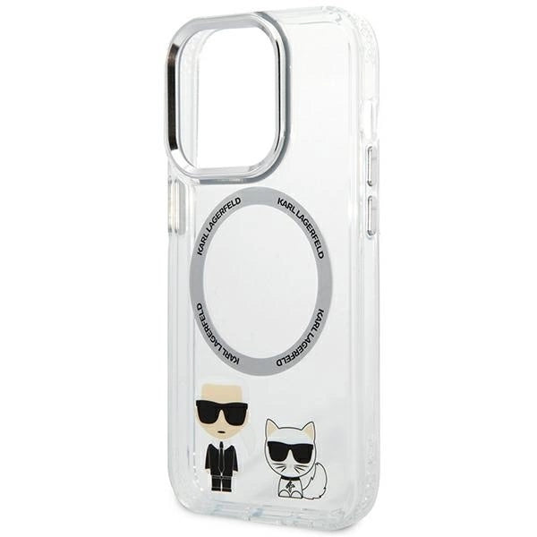 Karl Lagerfeld KLHMP14XHKCT iPhone 14 Pro Max 6.7 &quot;hardcase transparent / transparent Karl &amp; Choupette Aluminum Magsafe_5